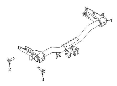 2019 Ford Edge Trailer Hitch Components Diagram