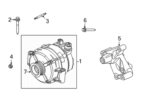 2022 Ford F-350 Super Duty Alternator Diagram 6 - Thumbnail