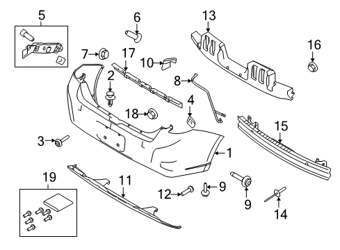 2009 Ford Focus Rear Bumper Diagram