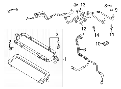 2021 Ford Mustang Tube Assembly Diagram for JR3Z-7R081-D