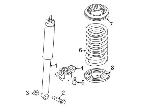 2017 Ford Focus Shocks & Components - Rear Diagram 3 - Thumbnail