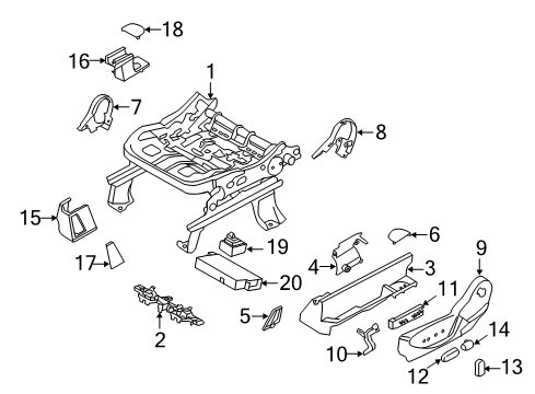 2013 Ford Escape Plate - Gate Retaining Diagram for CJ5Z-78672A40-AD