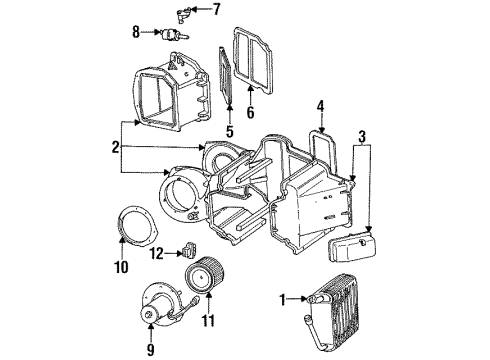 1992 Ford F-150 Air Conditioner Diagram 2 - Thumbnail