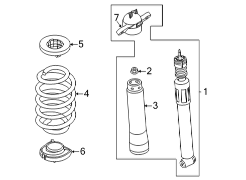 2023 Ford Maverick Shocks & Components - Rear Diagram