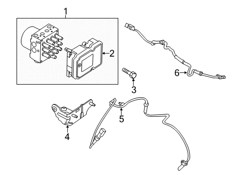 2019 Ford Explorer ABS Components Diagram