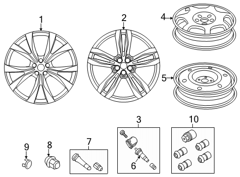 2022 Ford Edge Wheels Diagram 4 - Thumbnail