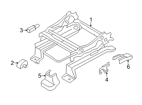 2007 Ford Edge Tracks & Components Diagram