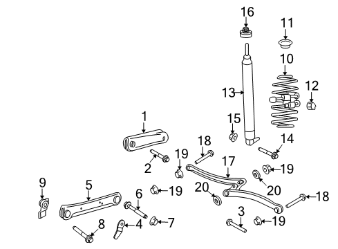 2007 Ford Crown Victoria Spring - Rear Diagram for 3W7Z-5560-CA