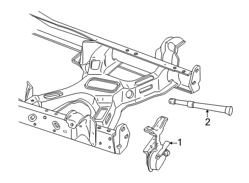 1999 Ford Expedition Carrier & Components - Spare Tire Diagram