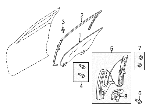 2014 Lincoln MKS Front Door Diagram 1 - Thumbnail