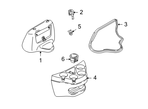 2008 Ford E-250 Engine Cover & Components Diagram