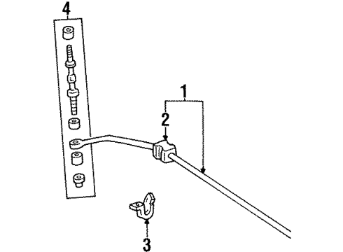 1996 Ford Crown Victoria Rear Suspension, Control Arm Diagram 3 - Thumbnail