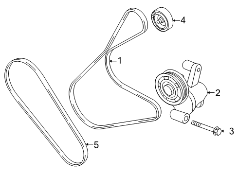 2016 Ford Transit Connect Belts & Pulleys Diagram