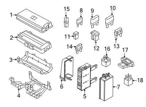 2007 Ford Expedition Relay Diagram for F3LZ-2C013-B