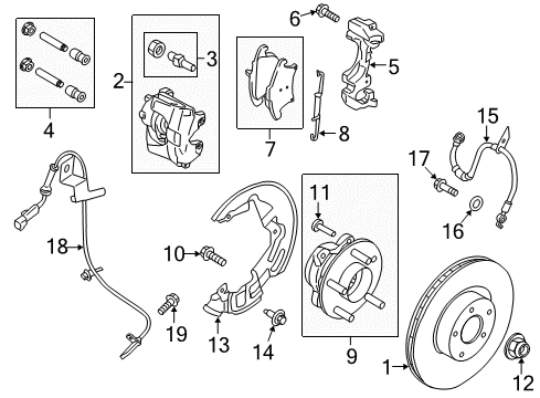 2014 Ford Fusion Bolt Diagram for ACPZ-1107-A