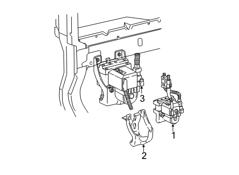 2000 Ford Mustang Anti-Lock Brakes Diagram