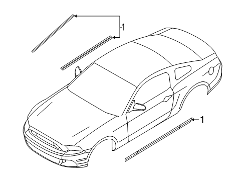 2013 Ford Mustang Stripe Tape Diagram 6 - Thumbnail