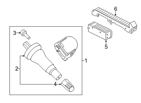 2022 Ford F-250 Super Duty Tire Pressure Monitoring Diagram