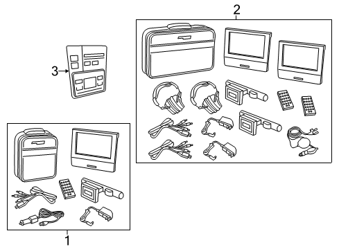 2012 Ford Explorer Entertainment System Components Diagram 2 - Thumbnail