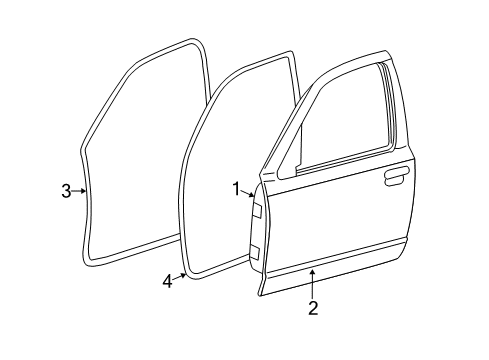 2007 Mercury Grand Marquis Front Door Diagram