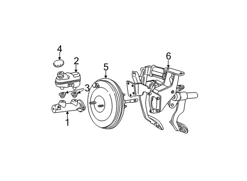 2003 Ford Taurus Valve - Brake Pressure Reducing Diagram for 2F1Z-2B091-AA