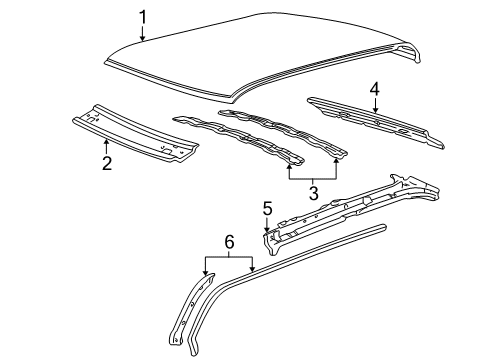 2002 Ford Explorer Sport Trac Weatherstrip Diagram for 1L5Z-3551823-AAA