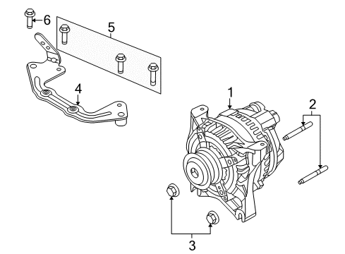 2010 Ford Mustang Alternator Diagram 3 - Thumbnail