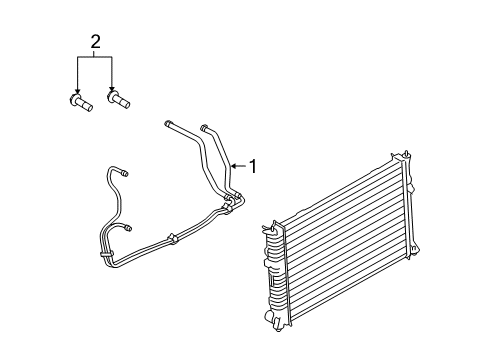 2007 Mercury Milan Tube Assembly Diagram for 6E5Z-7R081-F