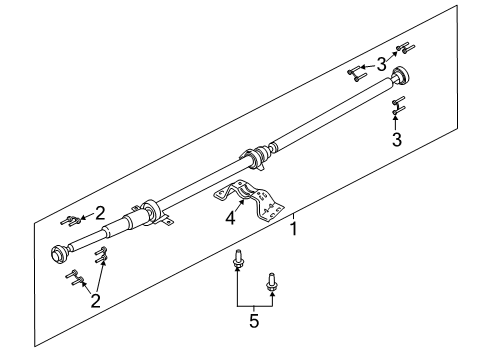 2023 Lincoln Nautilus Drive Shaft - Rear Diagram