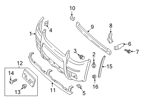 2004 Ford Escape Bracket Diagram for YL8Z-13A005-BA