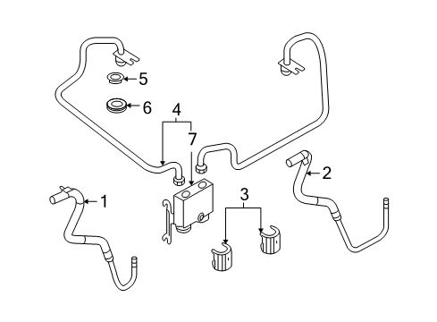 2009 Ford Flex Tube Assembly Diagram for 8G1Z-7R081-A