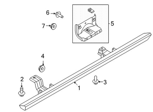 2022 Ford Bronco Running Board Diagram 4 - Thumbnail