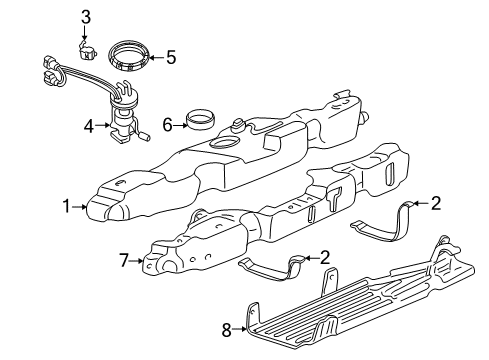 2003 Lincoln Aviator Fuel Supply Diagram