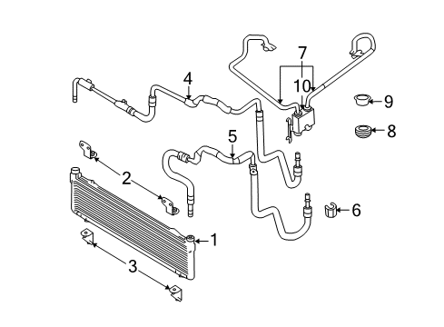 2009 Lincoln MKX Oil Cooler  Diagram