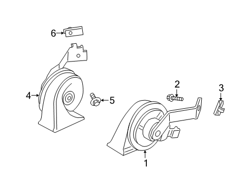 2019 Ford SSV Plug-In Hybrid Horn Diagram