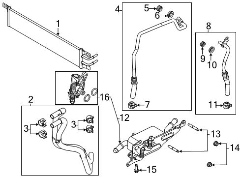 2022 Lincoln Corsair Trans Oil Cooler Diagram