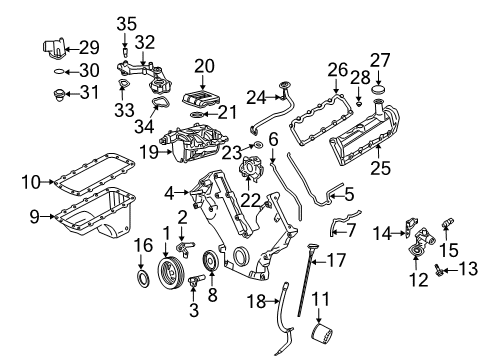 2003 Ford Expedition Sensor - Exhaust Gas - Oxygen Diagram for GU2Z-9G444-A