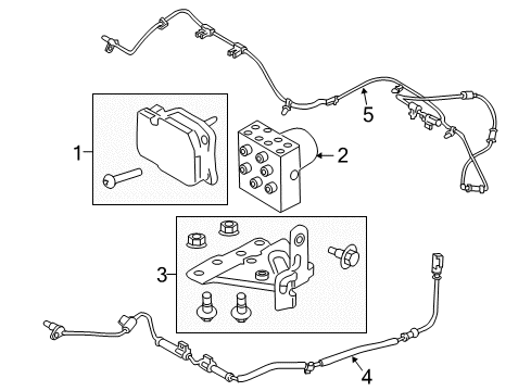 2011 Ford F-350 Super Duty ABS Components Diagram