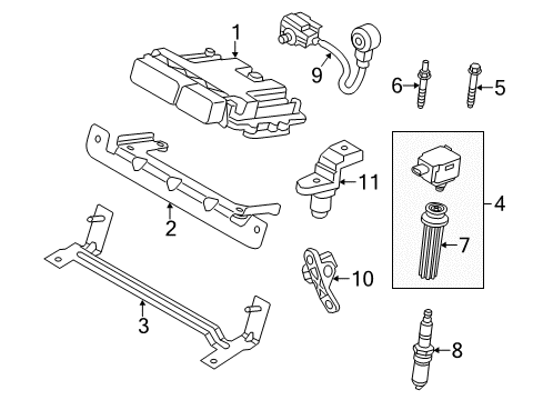 2012 Ford Explorer Boot - Ignition Wire Protection Diagram for CB5Z-12A402-A