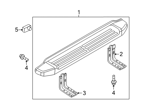 2008 Ford F-250 Super Duty Running Board Diagram 6 - Thumbnail