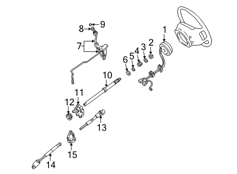 2003 Ford Explorer Sport Shaft & Internal Components Diagram