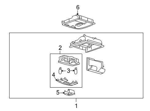 2010 Lincoln MKX Overhead Console Diagram 2 - Thumbnail