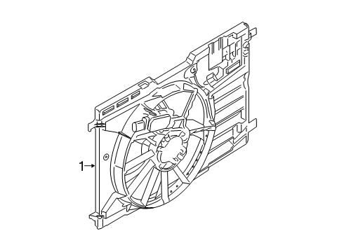 2021 Ford Transit Connect Cooling System, Radiator, Water Pump, Cooling Fan Diagram 1 - Thumbnail