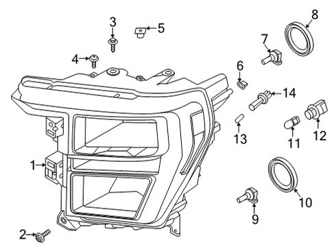 2021 Ford F-150 Bulbs Diagram 3 - Thumbnail