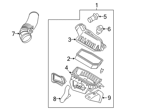 2005 Ford E-350 Club Wagon Filters Diagram 3 - Thumbnail