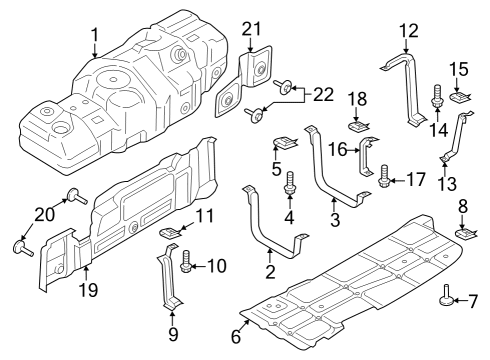 2023 Ford F-350 Super Duty Fuel System Components Diagram 4 - Thumbnail