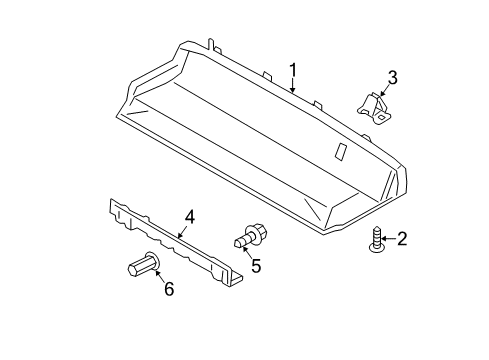 2014 Ford Transit Connect Console Assembly - Overhead Diagram for DT1Z-17519A70-BB