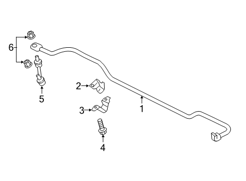 2017 Lincoln Continental Rear Suspension, Control Arm Diagram 2 - Thumbnail