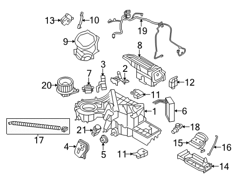 2011 Ford F-150 Motor Assembly Diagram for AL8Z-19E616-F