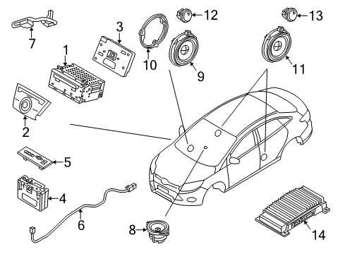 2015 Ford Focus Sound System Diagram 1 - Thumbnail